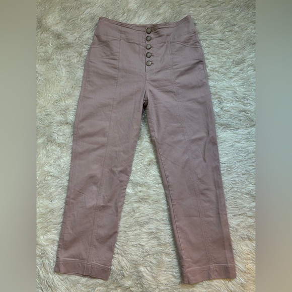 Club Monaco Wood Chip Women’s Button Front Utiliry Pants Size 6 - Picture 4 of 16
